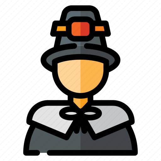 Pilgrim, man, thanksgiving, character, costume, avatar, people icon - Download on Iconfinder