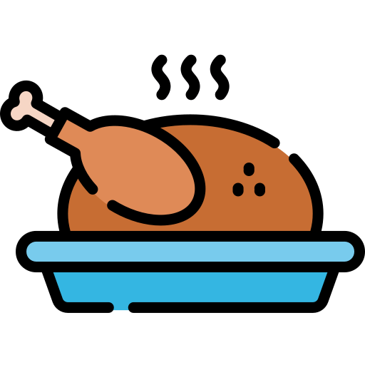 Thanksgiving, mix, turkey, roasted turkey, turkey dinner, food, autumn icon - Free download