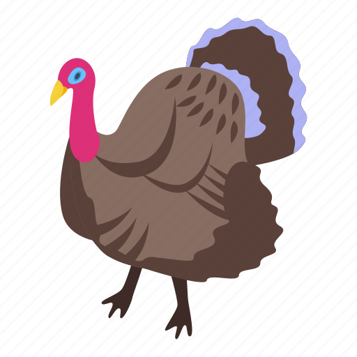 Big, turkey, isometric icon - Download on Iconfinder
