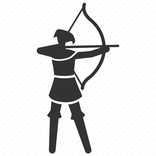 Archer, archery, arrow, bowman, infantry, medieval, shoot icon - Download on Iconfinder