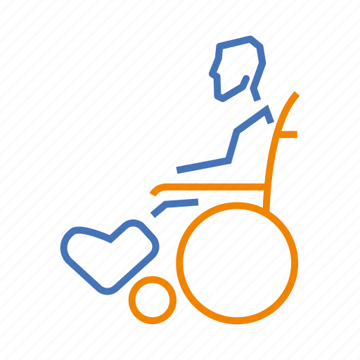 Broken, disabled, leg, temporary, wheelchair icon - Download on Iconfinder