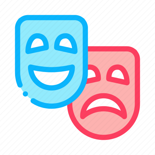 Binoculars, emotions, equipment, mask, people, theatre, ticket icon - Download on Iconfinder