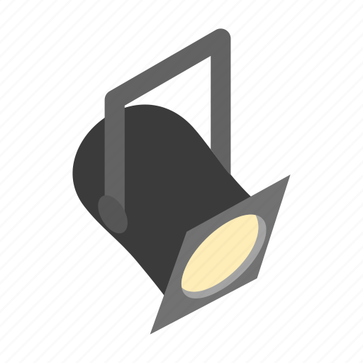 Equipment, isometric, light, movie, scene, spotlight, theatre icon - Download on Iconfinder