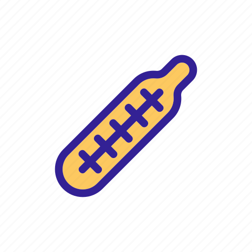 Cold, contour, therapeutic, thermometer icon - Download on Iconfinder