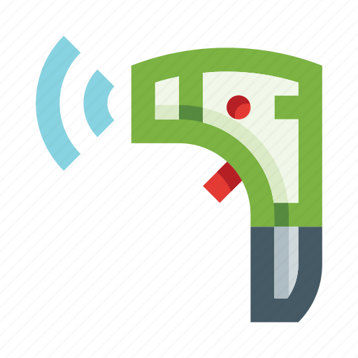 Contactless, thermometer, gun, infrared, non-contact, touchless icon - Download on Iconfinder