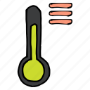 forecast, temperature, thermometer, weather, list, menu, options