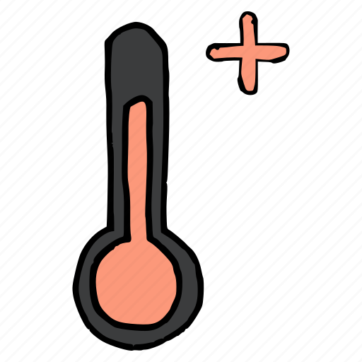 Forecast, hot, plus, temperature, thermometer, weather, increase icon - Download on Iconfinder