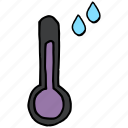 forecast, rainy, temperature, thermometer, weather, gauge, rainfall