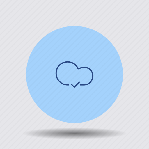 Accepted, checkmark, choose, cloud, confirm, done, positive icon - Download on Iconfinder