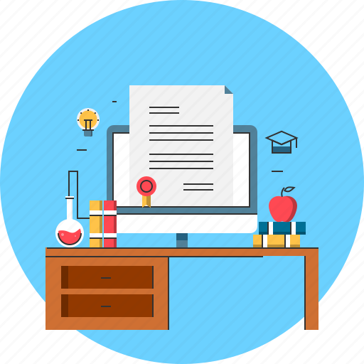 Certificate, education, experiment, online, researh, study icon - Download on Iconfinder