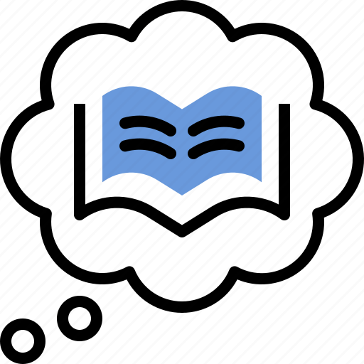 Book, education, homework, learning, read, school, think icon - Download on Iconfinder