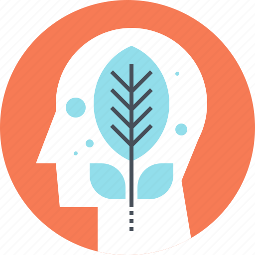 Green, growth, head, human, mind, plant, thinking icon - Download on Iconfinder