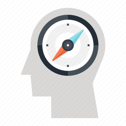 Compass, direction, head, human, mind, orientation, thinking icon - Download on Iconfinder