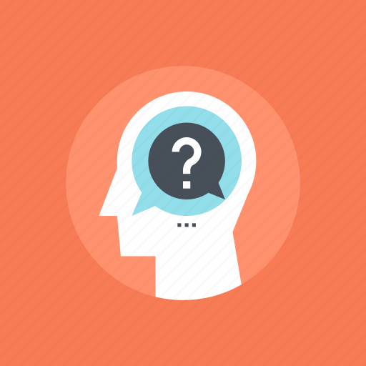 Conversation, education, head, human, mind, question, thinking icon - Download on Iconfinder