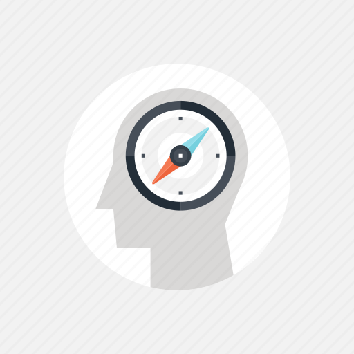 Compass, direction, head, human, mind, orientation, thinking icon - Download on Iconfinder