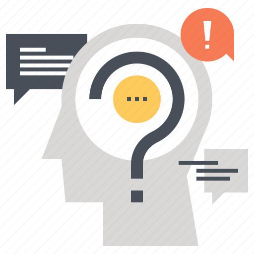 Answer, communication, head, human, mind, question, thinking icon - Download on Iconfinder