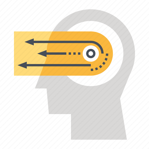 Direction, forward, head, human, mind, thinking, vision icon - Download on Iconfinder