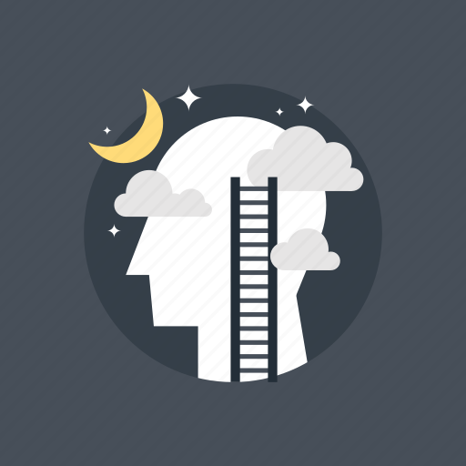 Dream, head, human, imagination, mind, stars, thinking icon - Download on Iconfinder