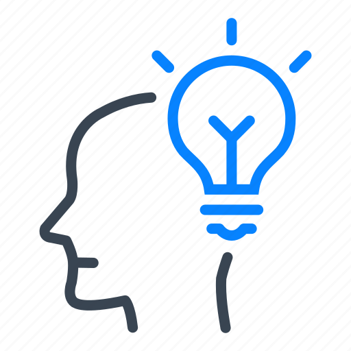 Head, think, thinking, mind, lightbulb, idea, solution icon - Download on Iconfinder