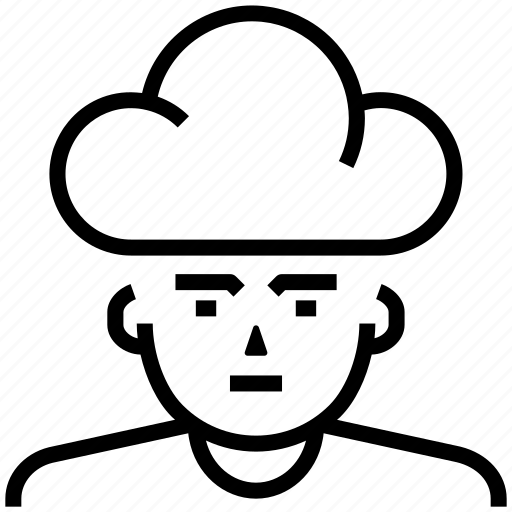 Thinking, mind, cloud, weather, storage icon - Download on Iconfinder