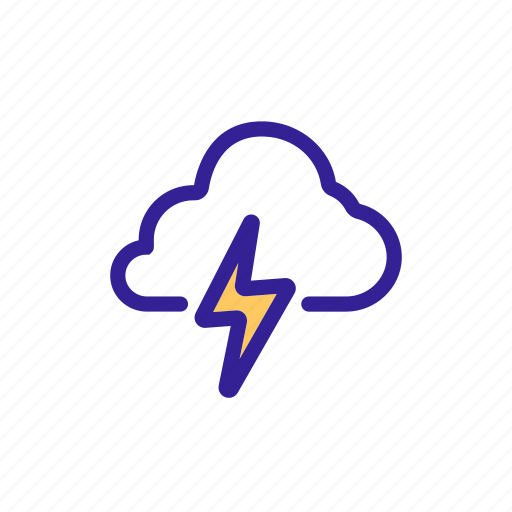 Cloud, hurricane, lightning, meteorology, rain, thunder icon - Download on Iconfinder