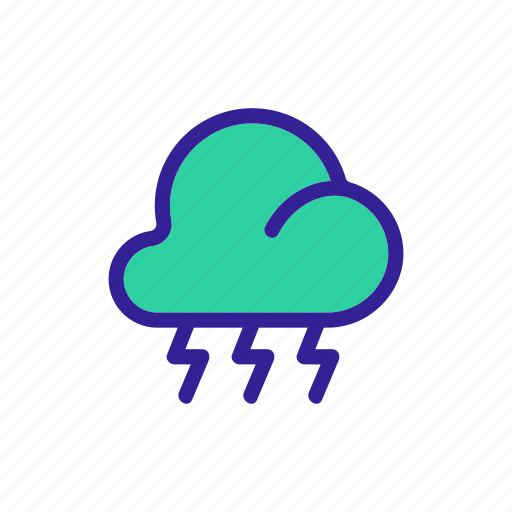 Cloud, hurricane, lightning, meteorology, rain, thunder icon - Download on Iconfinder