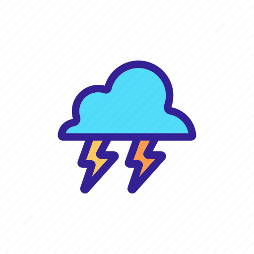 Cloud, data, hurricane, lightning, meteorology, rain, thunder icon - Download on Iconfinder
