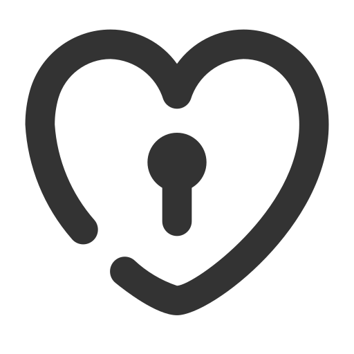 Heart, keyhole, love, private icon - Free download