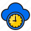 clock, watch, time, timer, cloud 