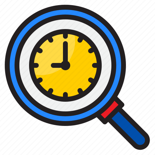 Time, watch, clock, timer, search icon - Download on Iconfinder