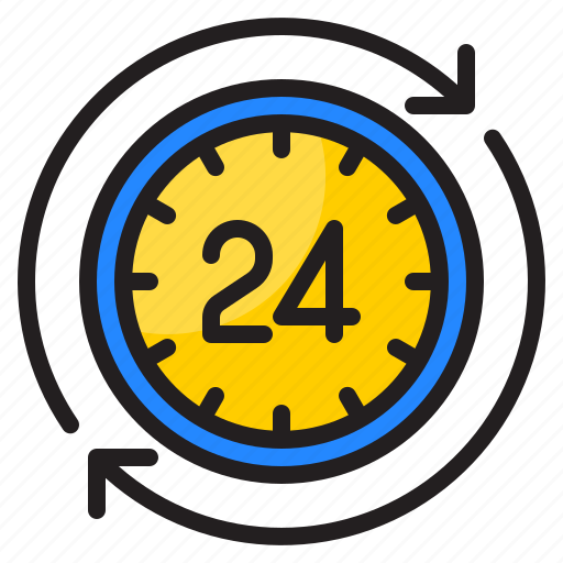 Watch, clock, time, timer, 24hr icon - Download on Iconfinder