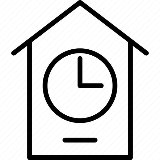 House, clock, hour, time icon - Download on Iconfinder