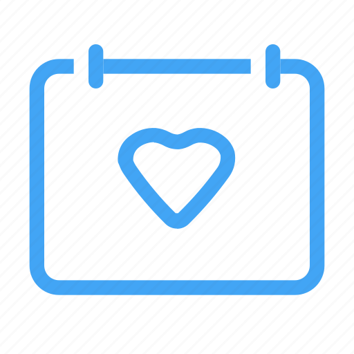 Calender, envelope, heart, like, favorite, mail, message icon - Download on Iconfinder