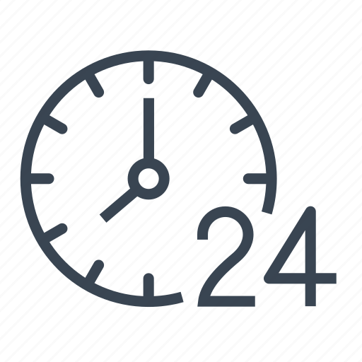 Time, clock, 24h, 24 hours icon - Download on Iconfinder