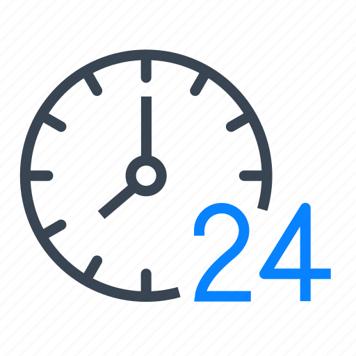 Time, clock, hours, 24h icon - Download on Iconfinder