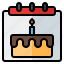 birthday, celebration, cake, event, calendar, anniversary 