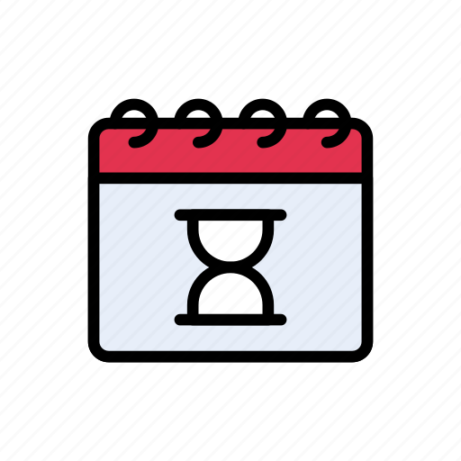 Calendar, date, deadline, hourglass, month icon - Download on Iconfinder