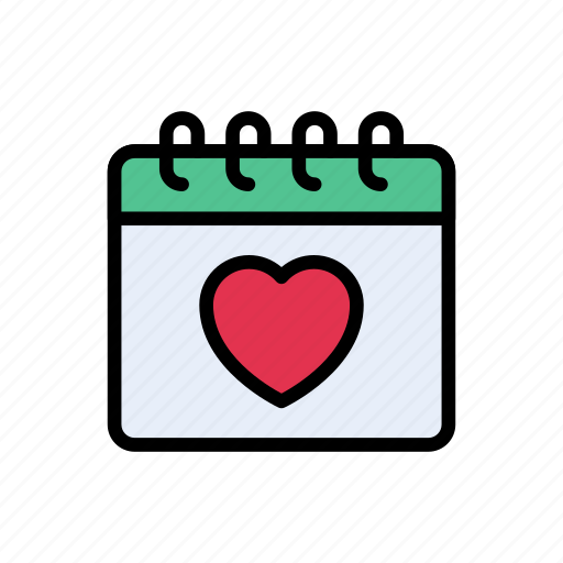 Calendar, date, favorite, heart, month icon - Download on Iconfinder