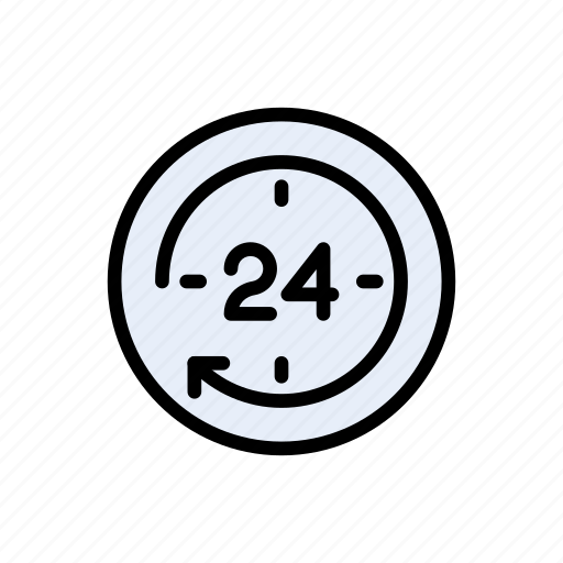 24hours, clock, schedule, time, watch icon - Download on Iconfinder