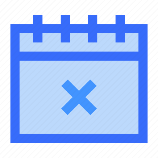 Cancel event, calendar, schedule, time and date icon - Download on Iconfinder