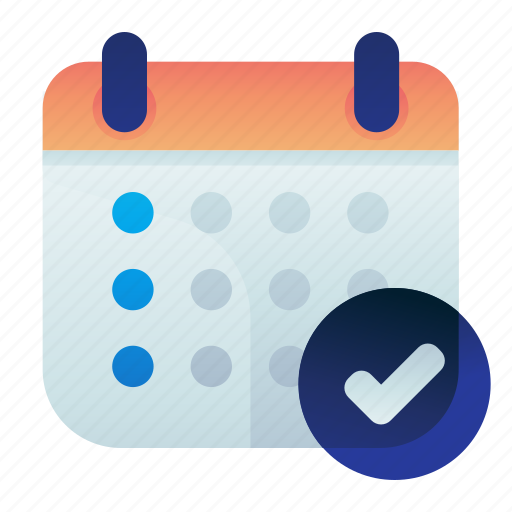 Approve, calendar, confirm, date, done icon - Download on Iconfinder