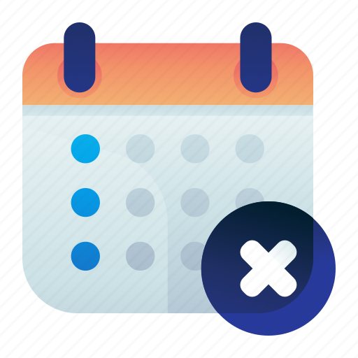 Calendar, cancel, date, delete, error icon - Download on Iconfinder