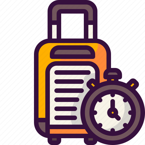 Holidays, time, date, management, luggage, baggage, travel icon - Download on Iconfinder