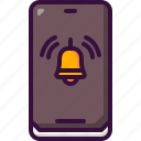 smartphone, notification, alert, technology, ui, electronics, alarm, bell