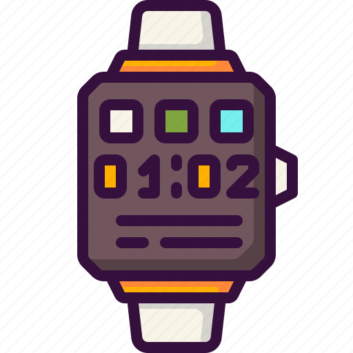 Smartwatch, watch, apps, wristwatch, electronics, app, technology icon - Download on Iconfinder