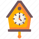 cuckoo, clock, wall, time, date, ornament, decoration, hour