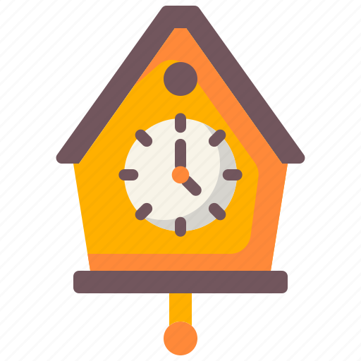 Cuckoo, clock, wall, time, date, ornament, decoration icon - Download on Iconfinder
