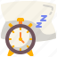 sleep, rest, time, pillow, bed, clock, zzz, duvet, watch 