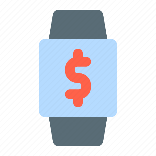 Money, smart, watch, gadget, wrist icon - Download on Iconfinder