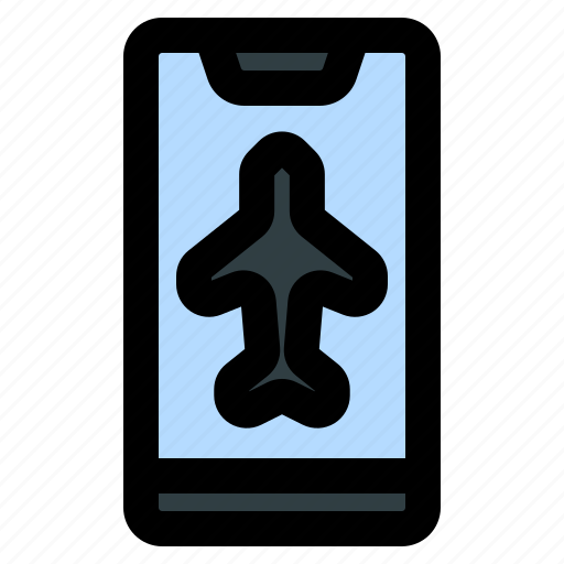 Airplane, smartphone, phone, mobile, cellphone icon - Download on Iconfinder
